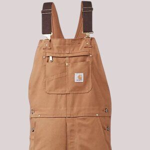 Carhartt‎ Duck Bib Men's Overalls Relaxed Fit Brown Size 42 X 36 NWT